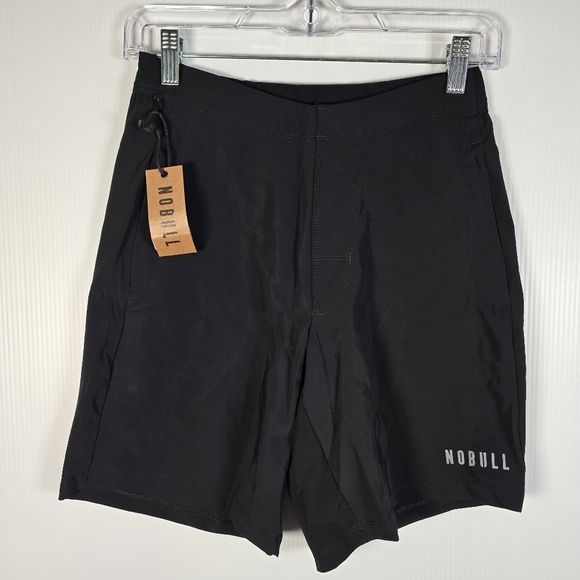 NOBULL Other - NWT NOBULL Mens S Athletic Shorts 8" Inseam Black Drawstring Waist Zipper Pocket